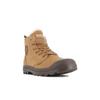 Winterboots PALLADIUM "PAMPA HI ZIP WL", Gr. 44, rot (mahogany), Leder, sportlich, Schuhe, Winterschuhe, Schnürboots, Winterstiefel, Snowboots, gefüttert