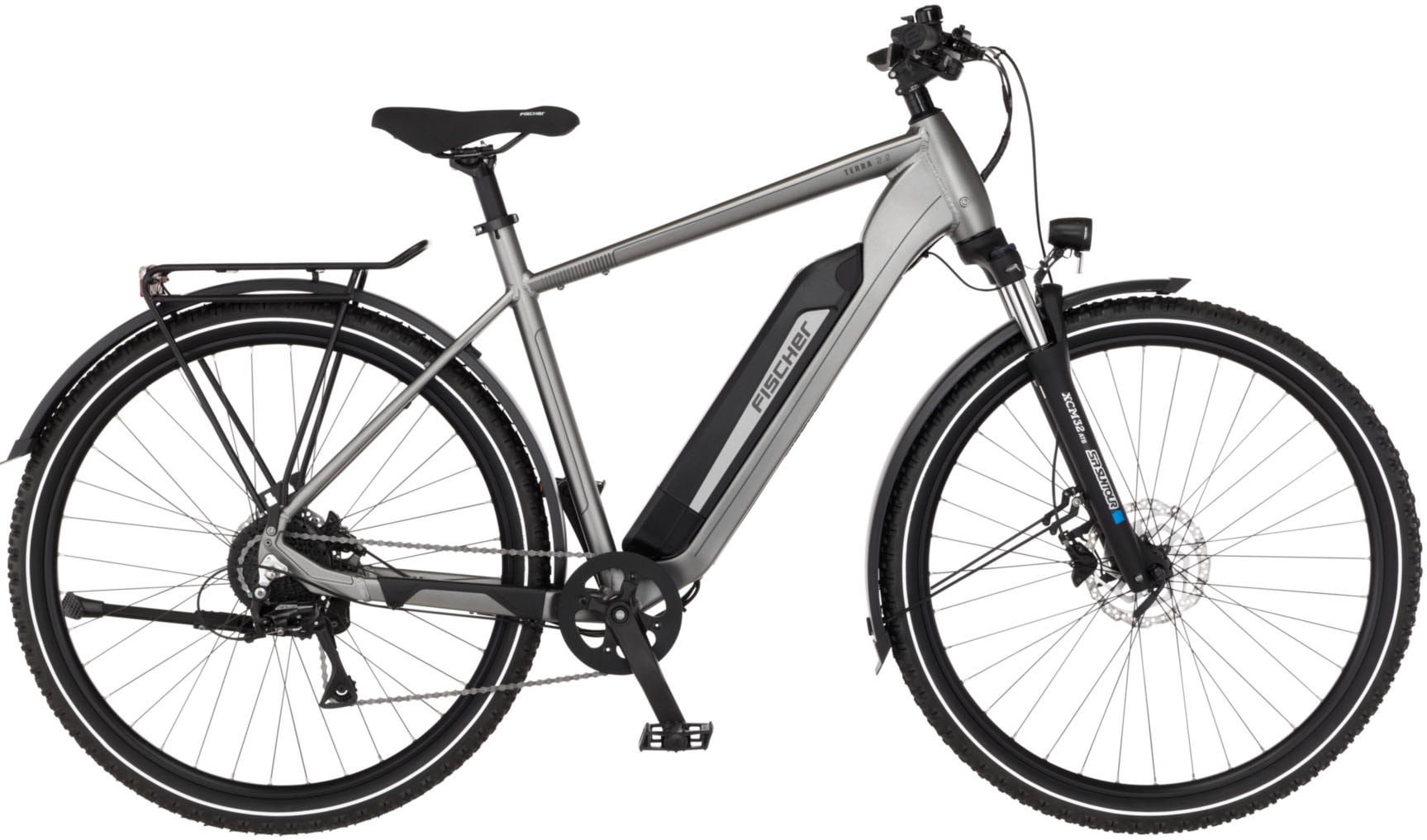 E-Bike FISCHER FAHRRAD "TERRA 2.2 688 55" Gr. 55, grau, Elektrofahrräder, 55cm, 29 Zoll (73,66cm) Image