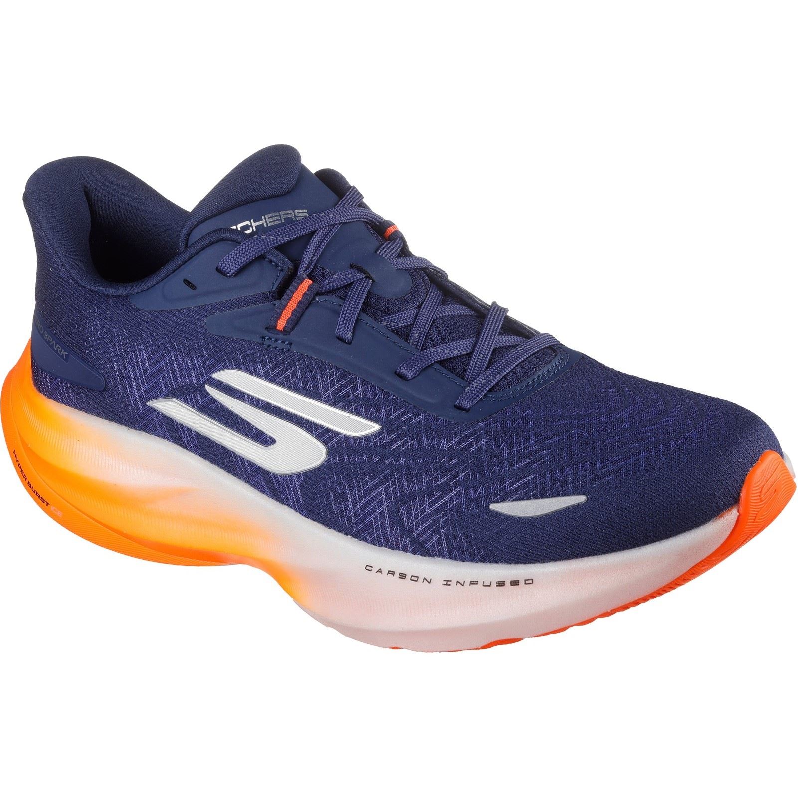 Skechers Performance GO RUN Ride 12 Textil Herren Trainingsschuhe Marineblau/Orange