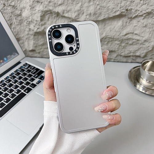 Handy Hülle Handyhüllen Für iPhone 16 15 14 Pro Max Plus 16e 13 Pro Max Rückseite Nicht vergilbend Stoßfest Retro Metall Image