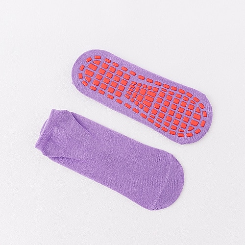 Damen-Yogasocken, professionelle rutschfeste Pilates- und Tanz-Fitnesssocken, Sommer-Netzsocken mit kurzem Knöchelgriff, nahtlose Bodensocken für das Training Image