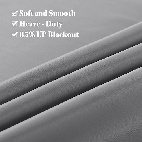 dicker, einfarbiger französischer Türvorhang, wärmeisoliertes Verdunkelungspaneel mit Stangentasche, fertige Fenstervorhänge für Glastüren, moderner Sichtschutzvorhang für Zuhause Image