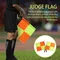 2 pezzi bandiera arbitro di calcio giudice di calcio arbitro legnoso bandiera per partita sportiva calcio calcio hockey allenamento legnoso bandiera ﻿