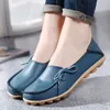 Neue Mokassins Frauen Wohnungen Herbst Frau Slipper Echt leder Damenschuhe Slip on Ballett Fliege Damenschuhe Größe 42