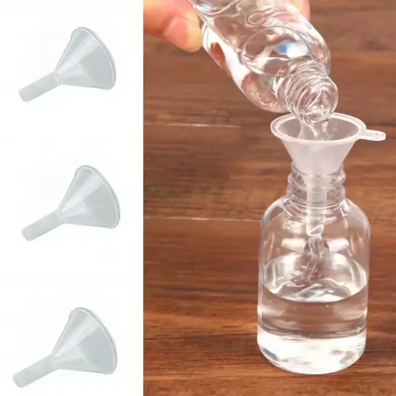 10Pcs Mini Trichter Füllung Leere Flasche Verpackung Werkzeug Für Reise Kunststoff Mini Kleine Trichter Für Parfüm Flüssigkeit Ätherisches Image