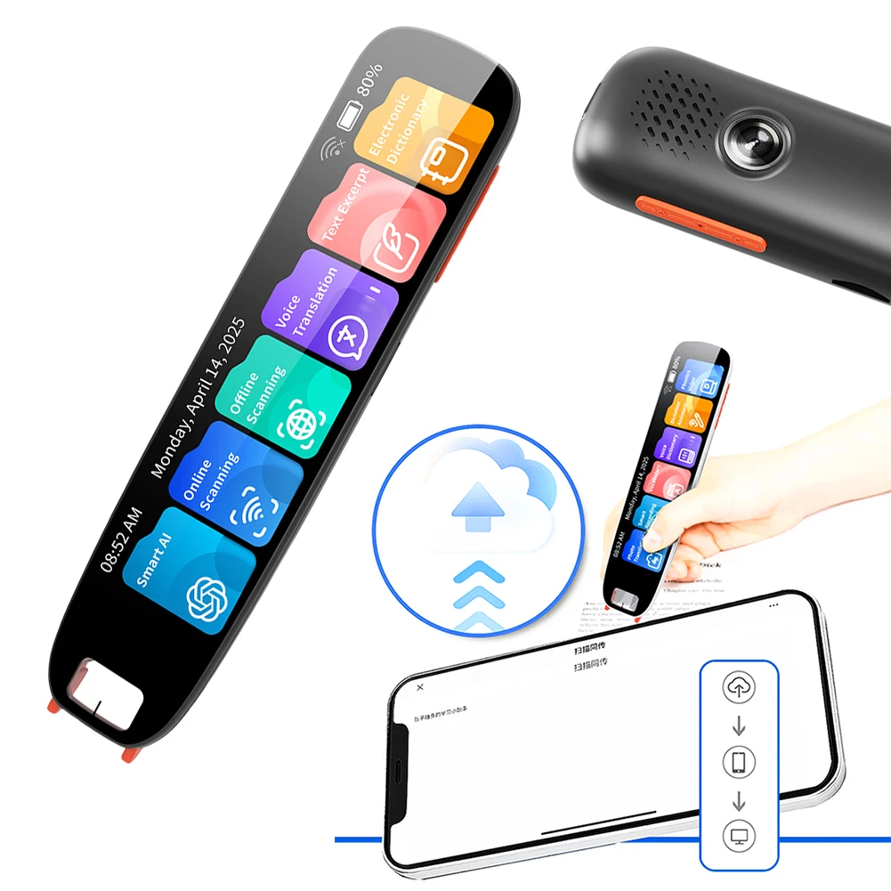 S11 Translation Pen Reading Pen 134 Languages Multifunction Dictionary Pen TYPE-C Charging Scan Translation Pen Scanning Pen