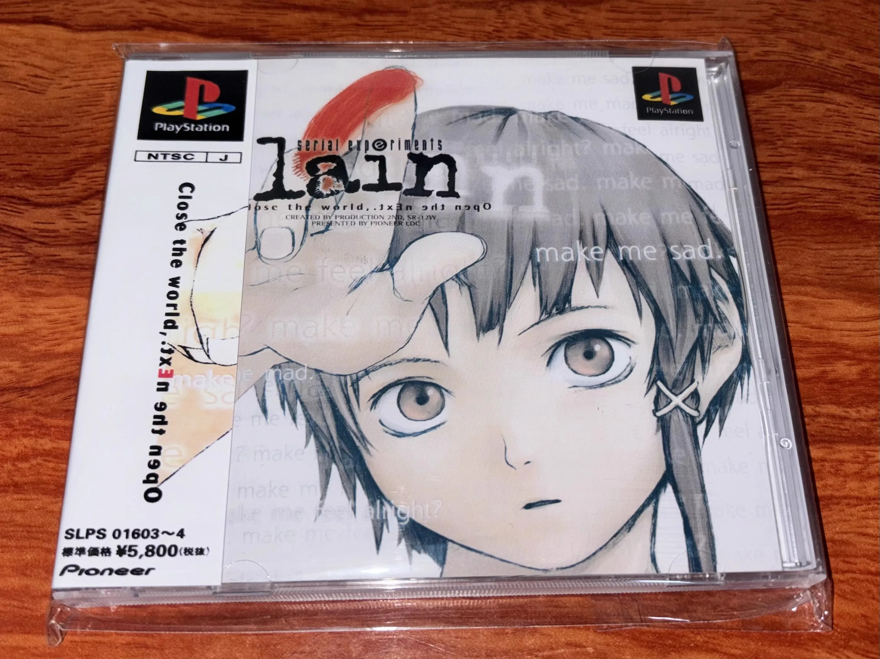 PS1 Game Serial Experiments Lain 2pcs Copy CD Kato Juri Cosplay Optical Driver Disc Video Game Machine Parts Mega CDs Prop Gifts