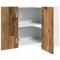 Elegante pensile Lyon Vintage Wood Look 57x57x60 cm Organizer portaoggetti in MDF
