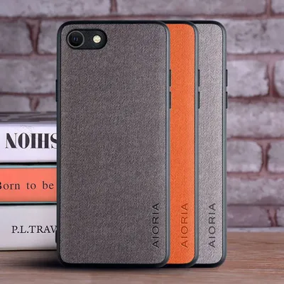 Case for iPhone 7 8 6 6S Plus XR SE coque Luxury textile Leather skin TPU hard phone cover for iphone 7 8 6 plus case funda capa