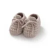 Neugeborenen Baby Schuhe Stricken Infant Junge Mädchen Bettwäsche Stiefel 0-18M Fashion Solid Bandage Kleinkind Kinder Schuhe kleidung Zubehör