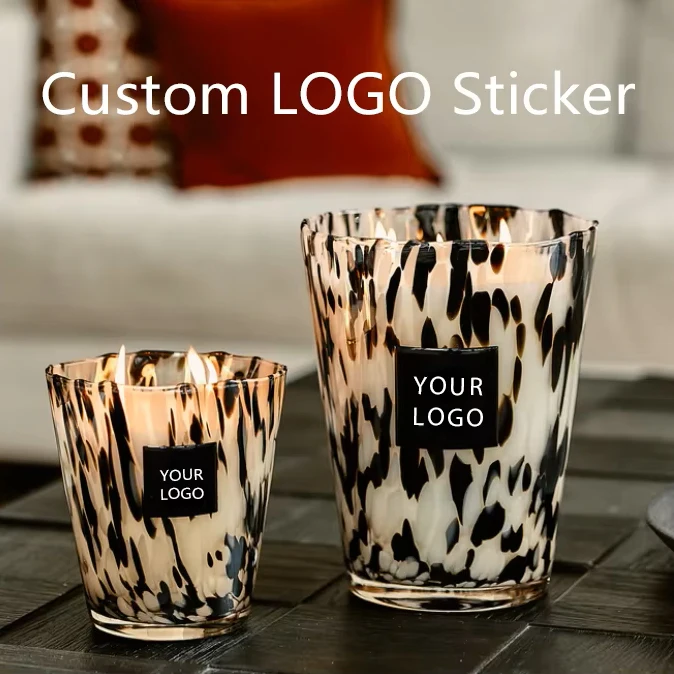 Benutzerdefiniertes Logo Epoxid-Kuppel-Aufkleber, luxuriöse Kerzenflaschenetiketten, selbstklebend, personalisierter Name, Textdruck, Produktverpackung, Versiegelung, Dekor Image