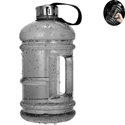 2.2L/73OZ Half Gallon Water Bottle Large Leak Proof Sports Ton Cup with Handle Plastic Drinking Water Container for Gym Outdoors