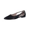 Ballerina PAUL GREEN "Paul Green Ballerinas Glattleder", Damen, Gr. 38, schwarz, Glattleder, elegant, Schuhe