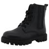 Winterstiefel TOM TAILOR, Kinder, Gr. 32, schwarz, Lederimitat, casual, Schuhe, mit markantem Logoschriftzug