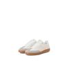 Sneaker JACK & JONES "JFWREECHER", Herren, Gr. 41, weiß (weiß, beige), Lederimitat, casual, Schuhe, mit Logoapplikationen