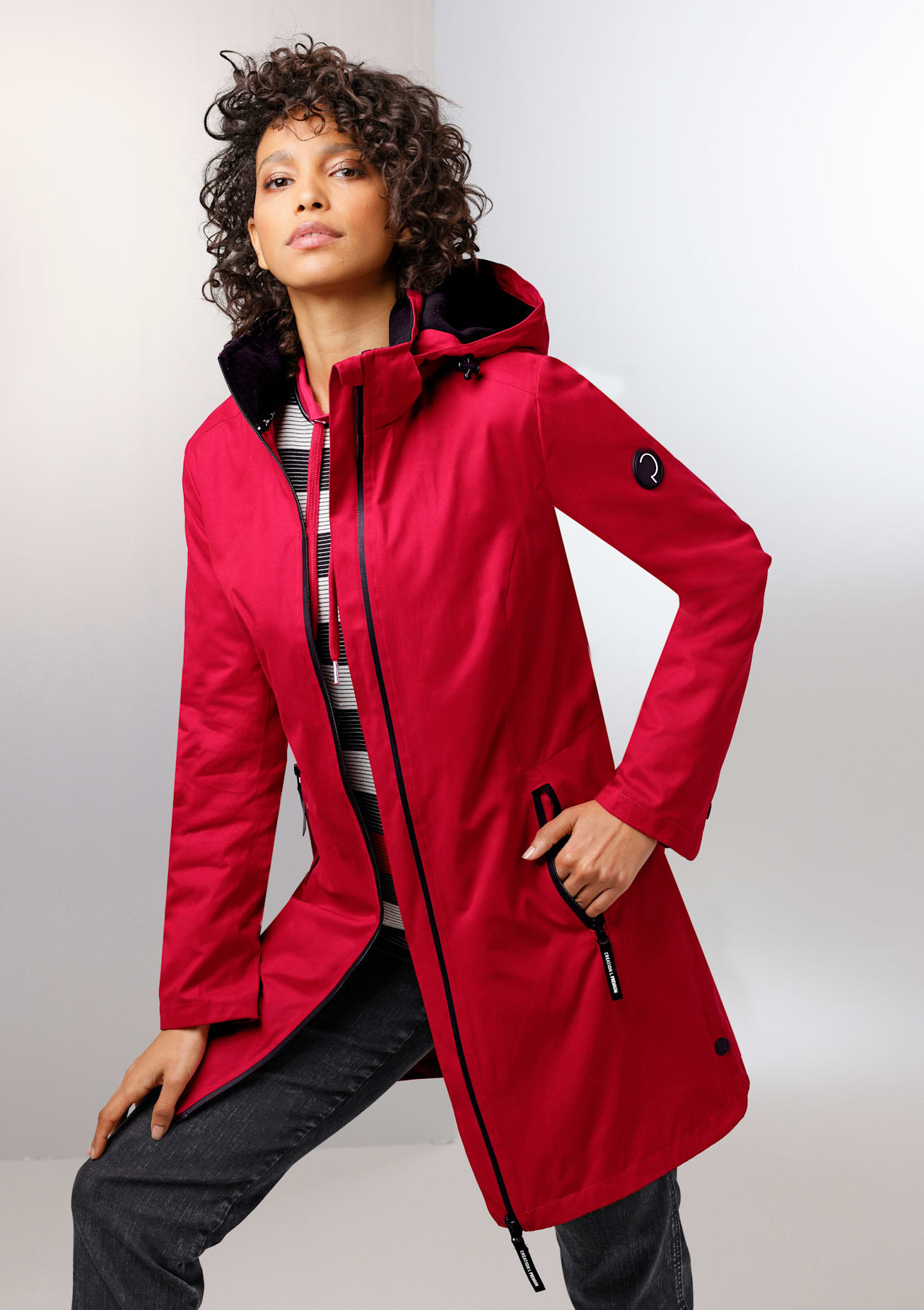 Funktionsjacke CREATION L PREMIUM, Damen, Gr. 50, rot, 65% Polyester, 35% Baumwolle, Fleece:100% Polyester, Ärmelfutter:100% Polyester, unifarben, Jacken Image