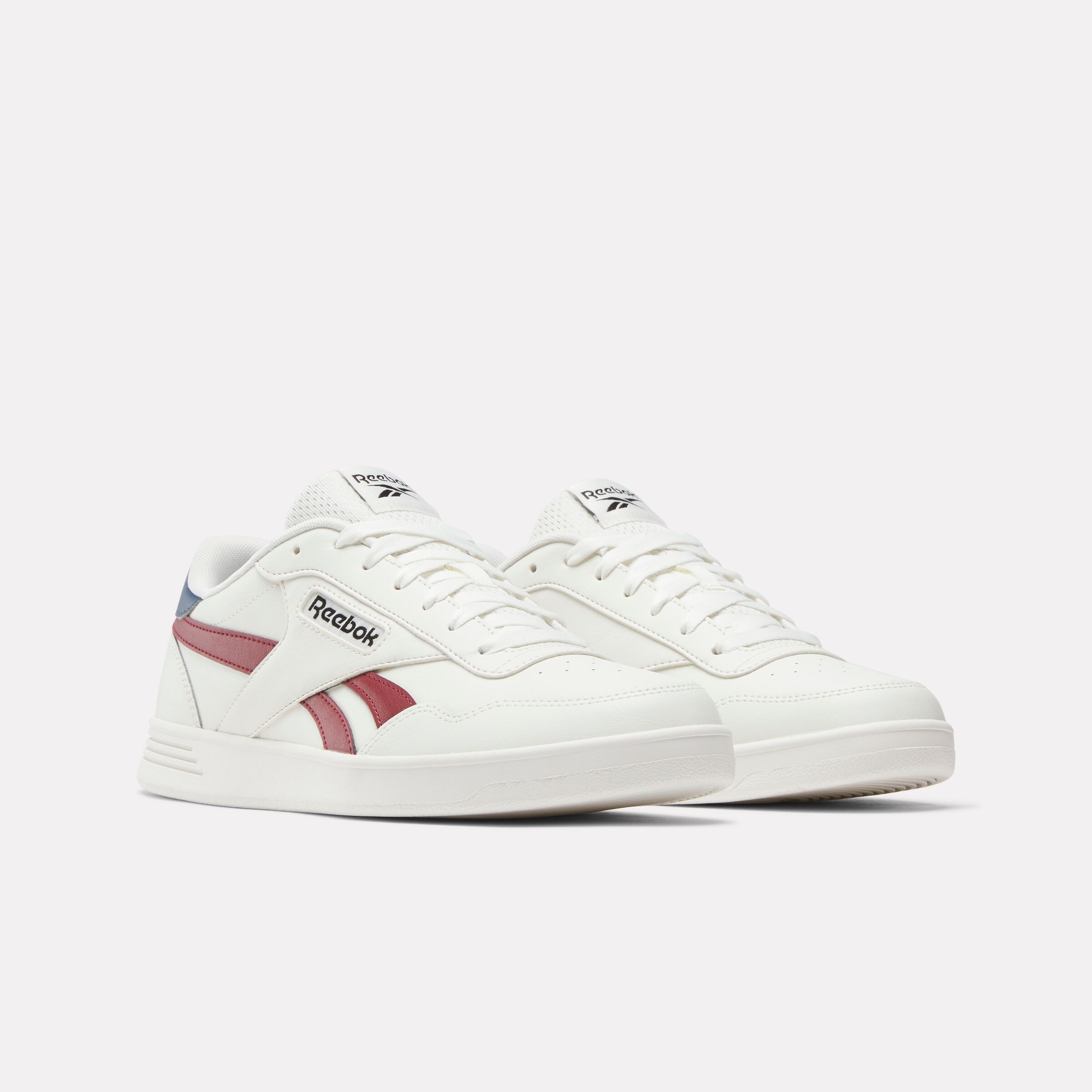 Sneaker REEBOK CLASSIC "REEBOK COURT ADVANCE", Damen, Gr. 41, chalk, chalk, retrorot, Synthetik, Schuhe Sneaker