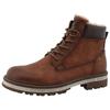 Winterboots MUSTANG SHOES "Merem", Herren, Gr. 43, braun (cognac), Lederimitat, Textil, casual, Schuhe, Schnürstiefel, Winterstiefel mit TEX-Ausstattung