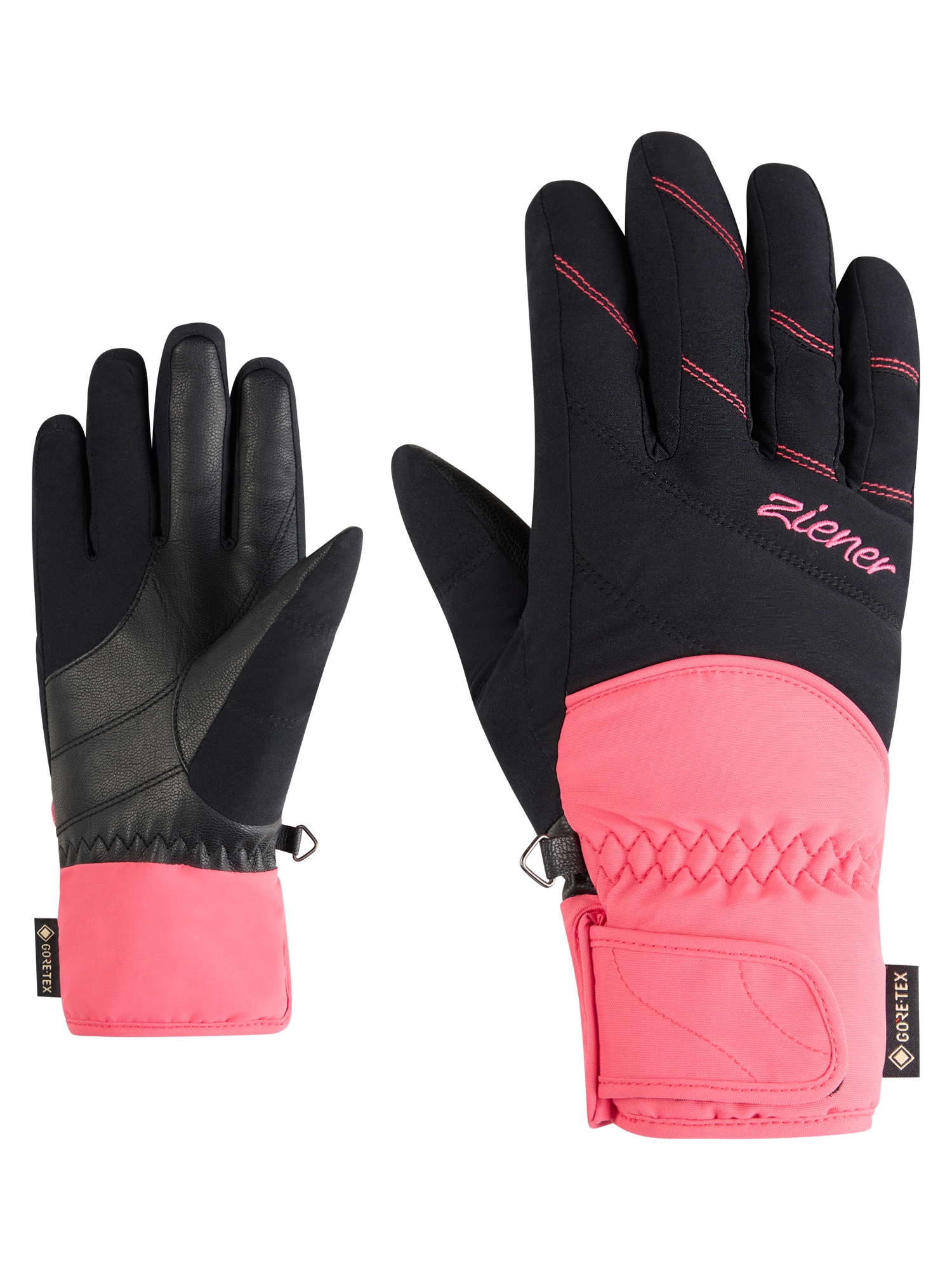Skihandschuhe ZIENER "KATIMA-Z GTX glove lady", Damen, Gr. 6,5, rosa (pink lilly), Materialmix, Handschuhe Image