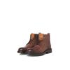 Schnürboots JACK & JONES "JFWTREMOR", Herren, Gr. 46, braun (cognac used), Leder, casual, Schuhe, mit Innenreißverschluss