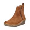 Keilstiefelette EL NATURALISTA "El Naturalista Stiefelette Leder", Damen, Gr. 41, braun (wood), Leder, casual, Schuhe