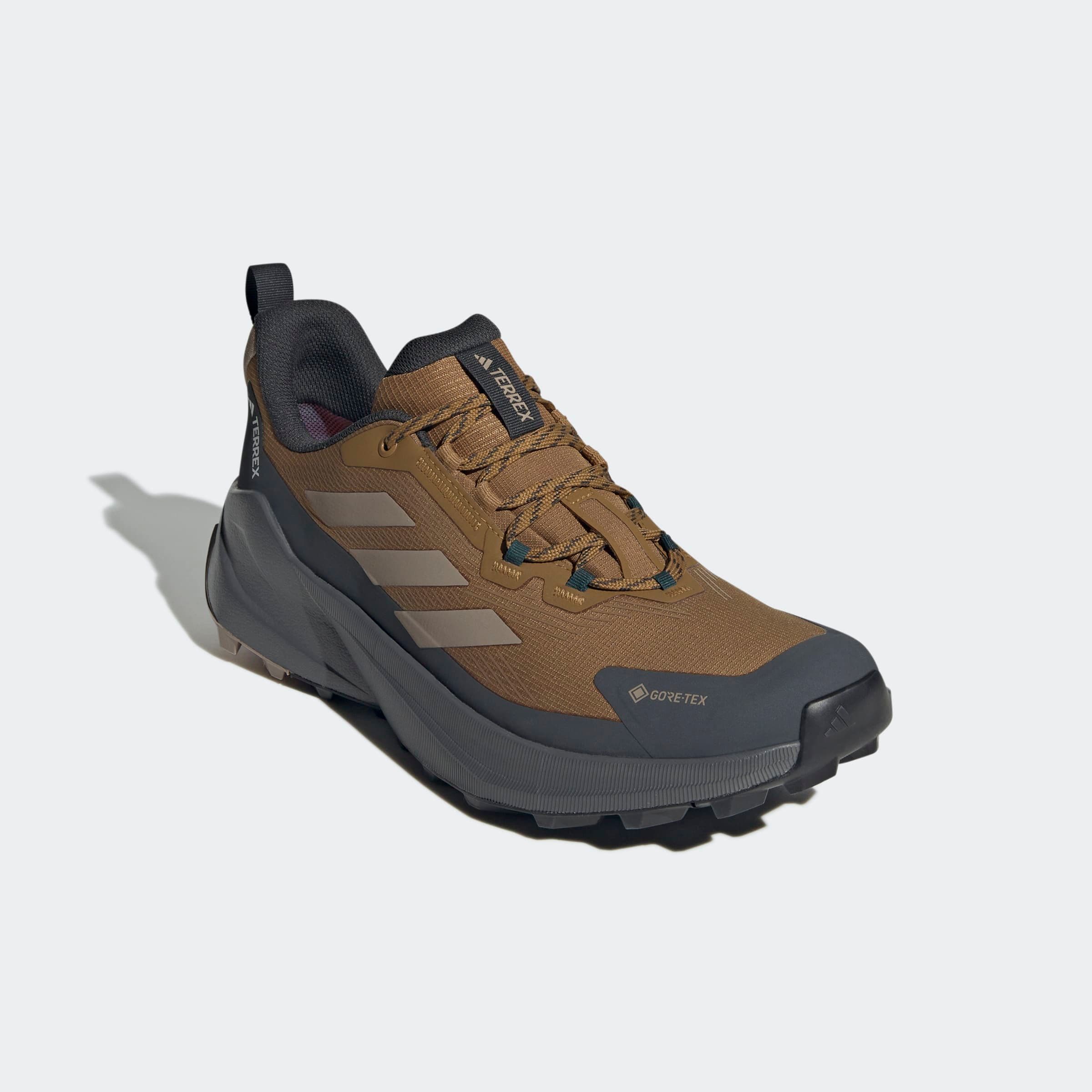 Wanderschuh ADIDAS TERREX "TRAILMAKER 2 GORE-TEX", Gr. 46, bronze strata, blanch cargo, carbon, Synthetik, Textil, Sportlich, Schuhe, wasserdicht