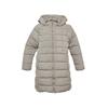 Steppmantel S.OLIVER JUNIOR, Mädchen, Gr. 134/140, grau (light grau), Web, Obermaterial: 100% Polyester. Futter: 100% Polyester, unifarben, casual, lässig geschnitten ca. Mitte Oberschenkel, Rundhals, Langarm, Mäntel, Wärmender Steppmantel mit...
