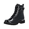 Schnürstiefelette REMONTE "Remonte Stiefelette Lederimitat", Damen, Gr. 43, schwarz (schwarz lack), Lederimitat, casual, Schuhe