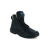Winterboots PALLADIUM "PAMPA SPORT CUFF WPS", Gr. 40, schwarz, Leder, sportlich, Schuhe, Winterschuhe, Schnürboots, Winterstiefel, wasserdicht & gefüttert
