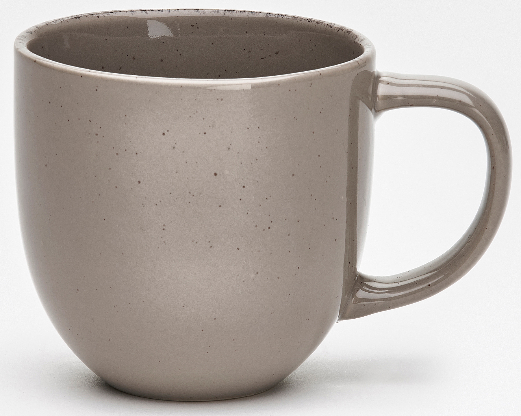 Becher VAN WELL "Kaffeebecher Urban, 32 cl, 6 Stück", braun, B:12,5cm H:8,7cm Ø:8,8cm, Steinzeug, Trinkgefäße, spülmaschinen- und mikrowellengeeignet Image