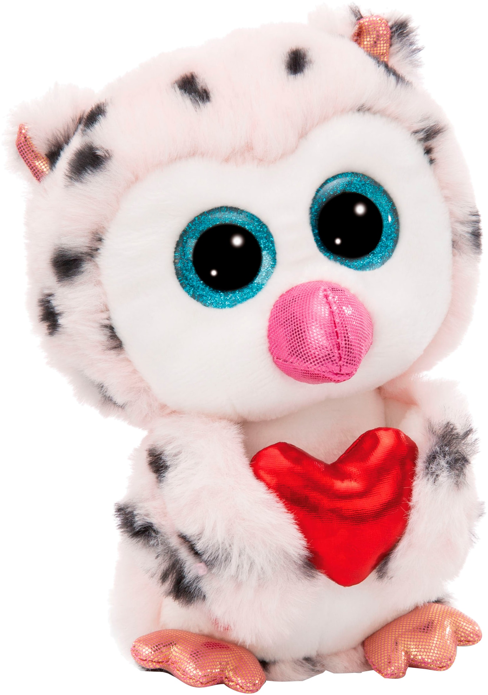 Kuscheltier NICI "Glubschis, Eule Lowidou, 15 cm", pink, Plüschfiguren, KinderB:11cm H:15cm L:8,5cm, Polyester, Plüsch, B:11cm H:15cm L:8,5cm Image
