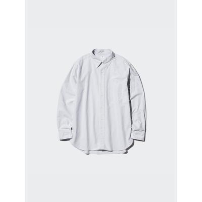 Uniqlo - Oxford Regular Fit Shirt (stripe) - Grey - XXL