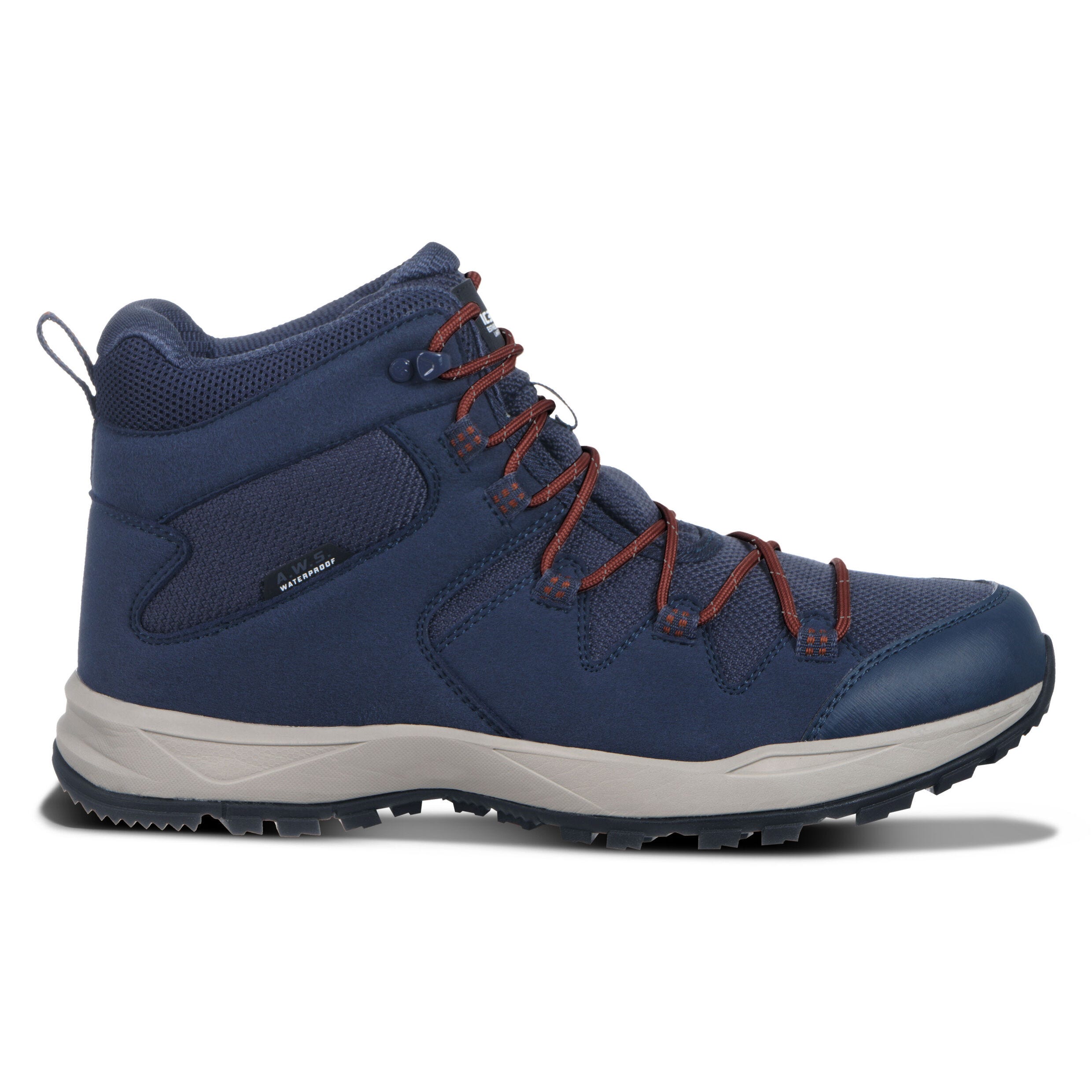 Wanderschuh ICEPEAK "ANSIO MR", Gr. 43, blau, Synthetik, Textil, Schuhe, wasserdicht