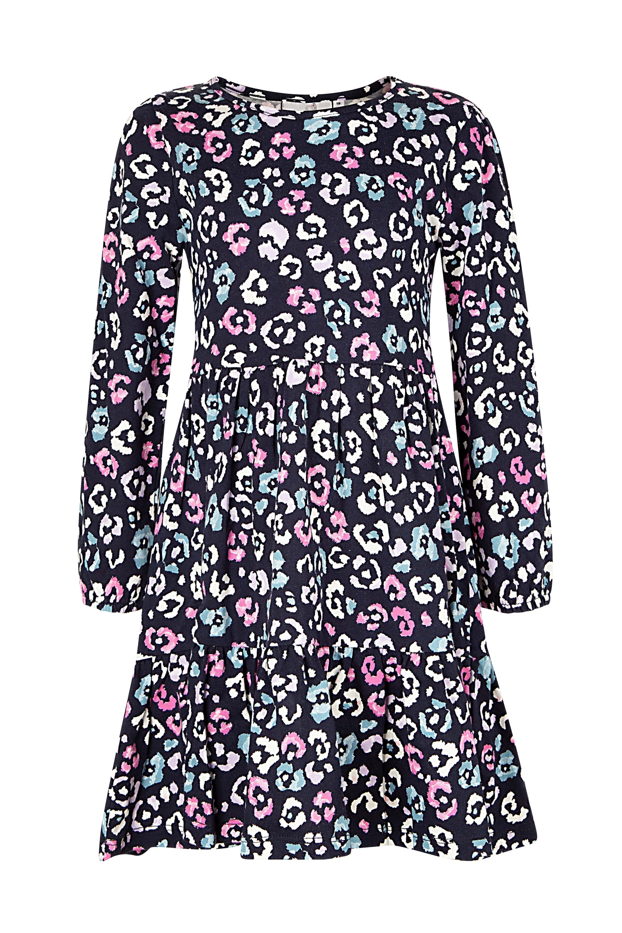 Sommerkleid HAPPY GIRLS "dress", Mädchen, Gr. 146, EURO-Größen, blau (navy), Stoff, 100% Baumwolle, normal, Kleider Image