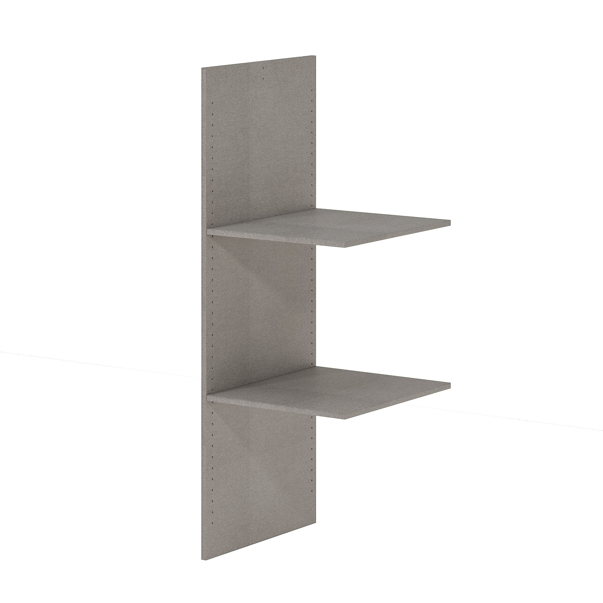 Inneneinteilung INOSIGN "Schrankinneneinteiler- Zubehör für Kleiderschränke Ametista-Rubino", braun (textiloptik grau, braun), B:49,6cm H:142,7cm T:56,6cm, Holzwerkstoff, Schrankinneneinteiler, inklusiv ein Seitenteil und 2 Einlegeböden Image