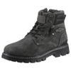 Winterboots DOCKERS BY GERLI, Herren, Gr. 41, grau (dunkelgrau), Lederimitat, casual, Schuhe, Workerboots, Schnürstiefel mit Blockabsatz