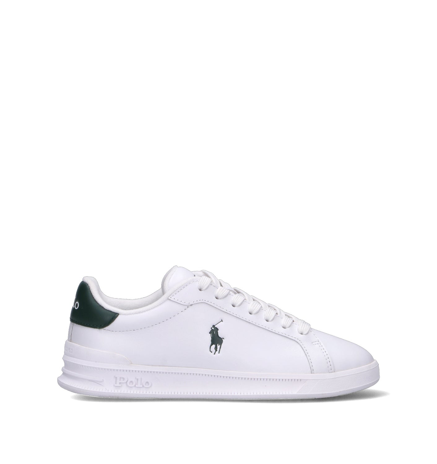 POLO RALPH LAUREN Sneaker donna bianca/verde in pelle