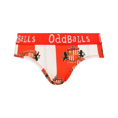 Sunderland Oddballs Heim-Slip – Rot/Weiß – Damen Image