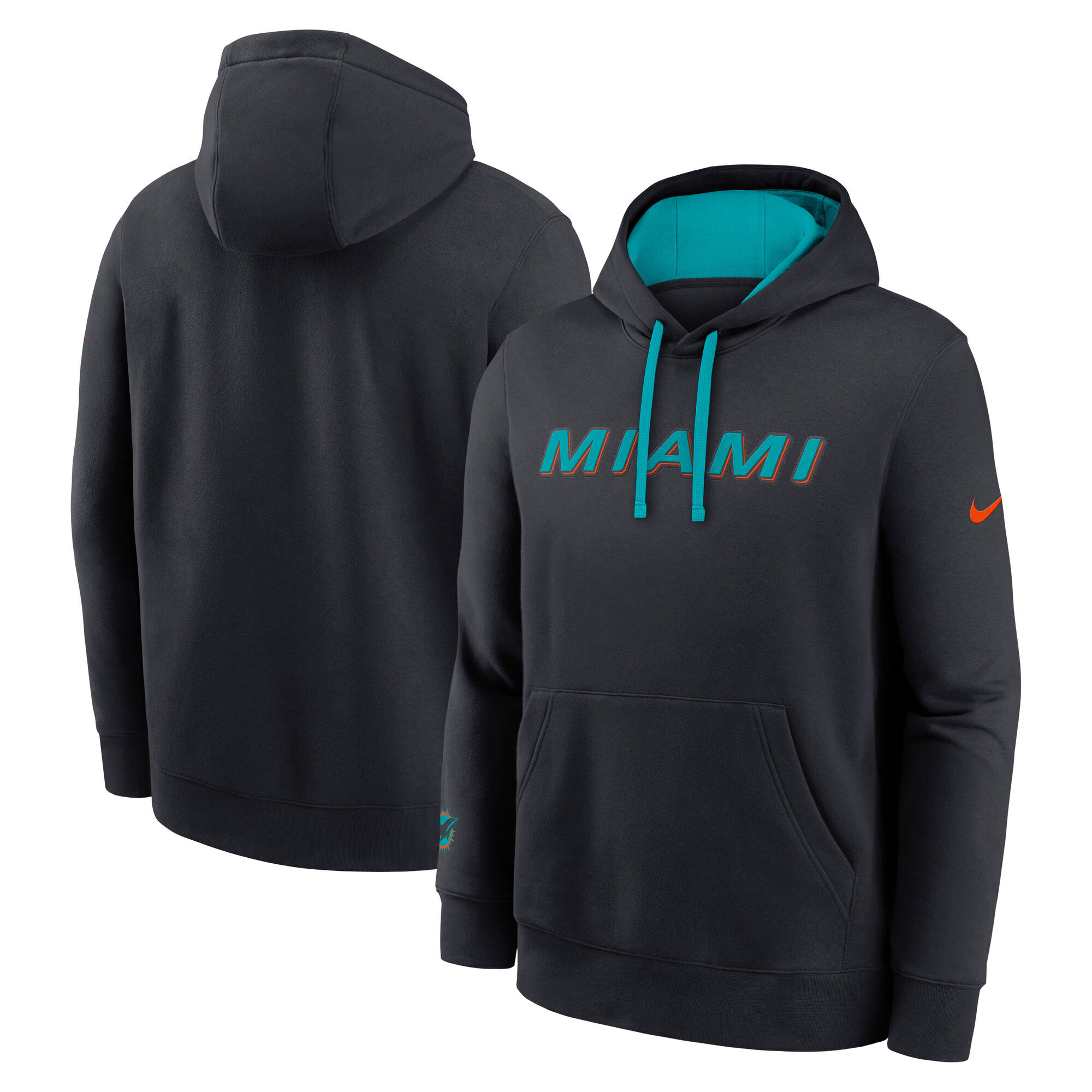 Miami Dolphins Nike Rivalry Fleece Hoodie - Herren Image