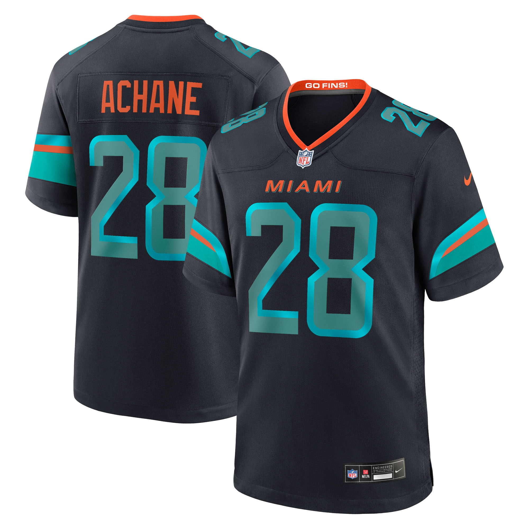 Miami Dolphins Nike Game Rivalry Trikot - Pitch Blau - De'von Achane - Herren Image