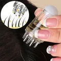 1 applicatore portatile per cuoio capelluto, pettine per massaggio del cuoio capelluto, strumento per il trattamento dei capelli, per tutti i tipi di capelli con massaggiatore guida all'olio