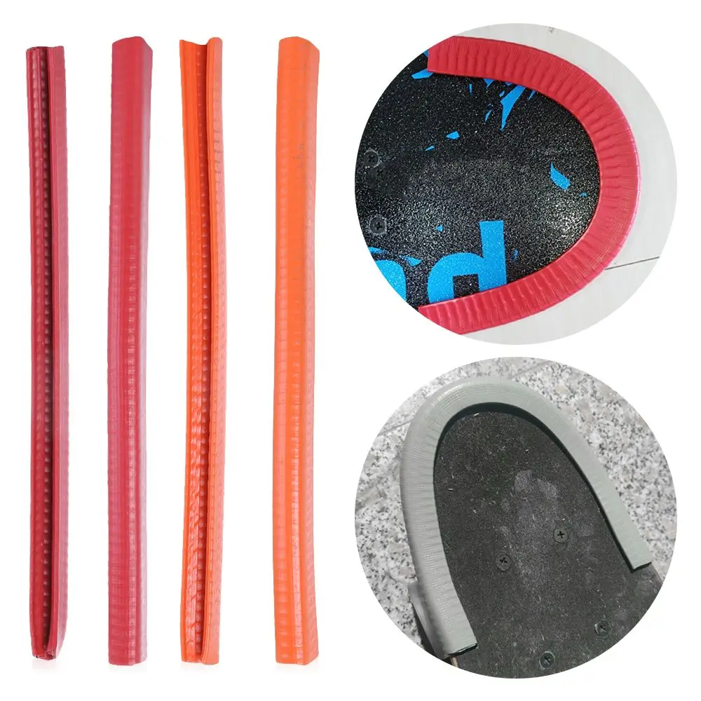 Skateboard Deck Guards Protector U Channel Design Rubber and Steel Fashion Bumpers Bump Longboard Dance Board Crash Rubber Strip