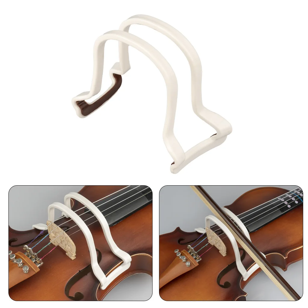 Violine Bogen Haarglätter Corrector für 4/4 Violine Kollimator Guide Tool für Anfänger Bogen Halten Praxis Hilfe ABS Kunststoff Image