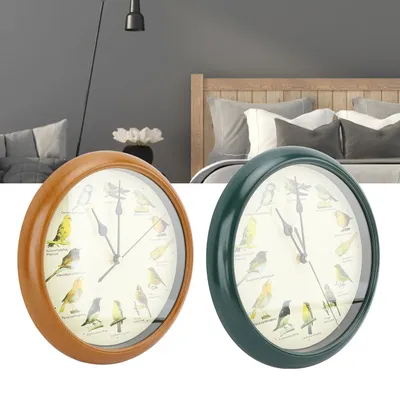 10 Inch Wall Clocks Multipurpose Silent Cuckoo Christmas Music Innovative 10 Inch Clocks Punctual Bird Calls for Living Room