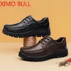 Herrenschuhe aus Rindsleder, Business-Casual-Lederschuhe für Herren, modische atmungsaktive Herrenschuhe, lässige Einzellederschuhe zum Schnüren