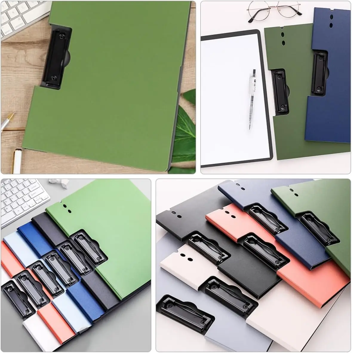 1 Stück A4-Aktenordner, Dokumenten-Organizer, Klemmbrett mit Einband, A4-Papierordner für Unternehmen, Schule, Schreibwaren und Bürobedarf Image
