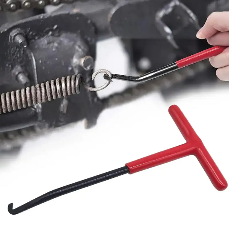 Motorrad Auspuffrohr Frühling Haken Praktische T-Griff Auspuffrohr Frühling Puller Installer Haken Reparatur Werkzeug Frühling Entferner Image