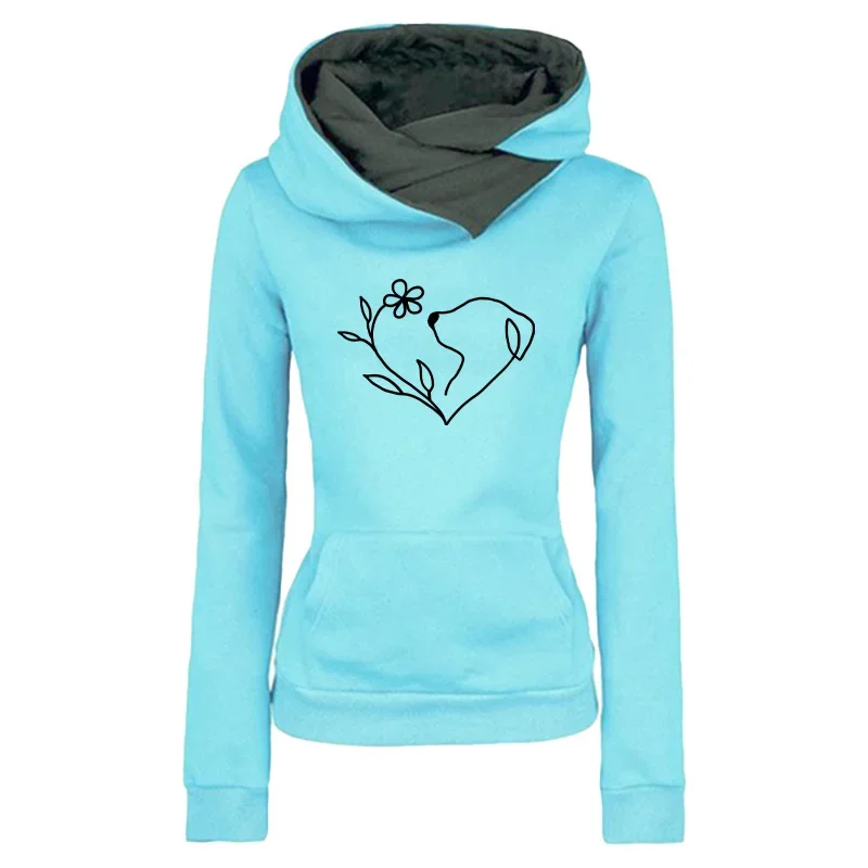 Mode Frauen Hoodies Druck Casual Süße Sweatshirts Im Freien Straße Heiße Verkäufe Frau Kleidung Hohe Qualität Home Office Tops Image