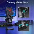 Microfono da gioco Effetto RGB Qualità del suono chiara Microfono a condensatore USB per PC per laptop Telefono Tablet Microfono a condensatore per PC Microfono da gioco