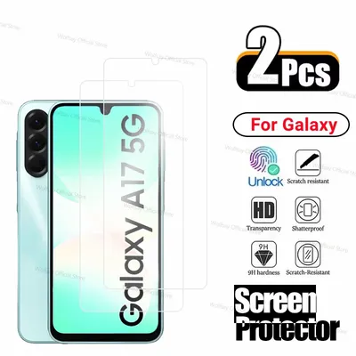 2PCS Tempered Glass For Samsung Galaxy A17 5G Screen Protector Samsung Galaxy A17 5G Full Glue Anti-Scratch Glass Galaxy A17 5G